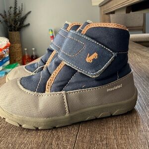 See Kai Run Blue and Gray Kids Insulated Boots